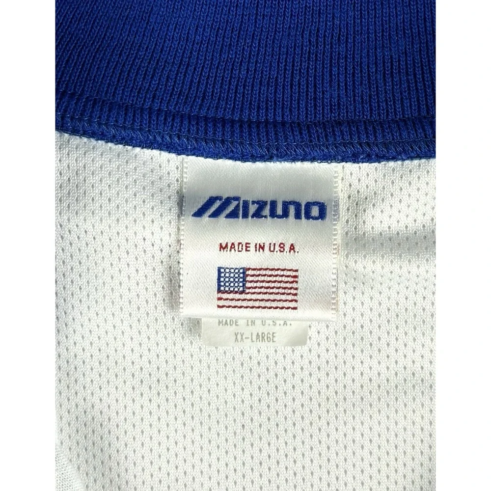 Vintage Mizuno USA Pullover Windbreaker Jacket Blue 1/4 Zip XXL Baseball Golf